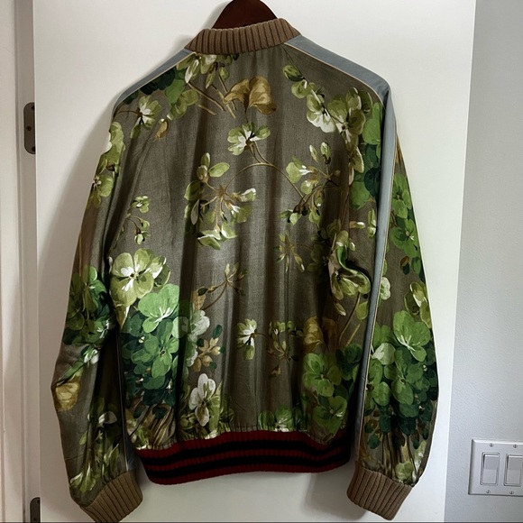 Gucci Silk Floral Bomber - From Alessandro Michele’s First Collection - Picture 3 of 5